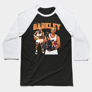 Charles Barkley The Chuck Basketball Legend Signature Vintage Retro 80s 90s Bootleg Rap Style Baseball T-Shirt